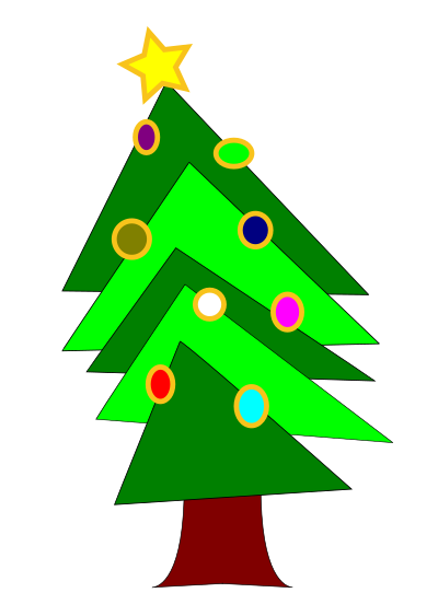Christmas tree clipart