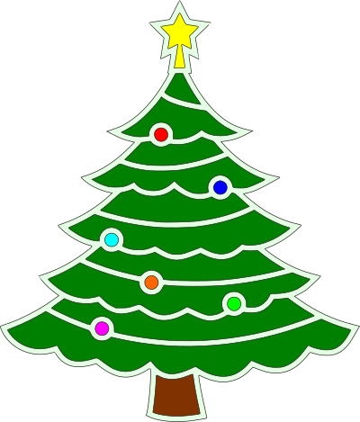 Christmas tree 6 clipart