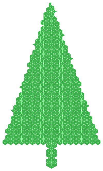 Christmas Tree Cubes clipart