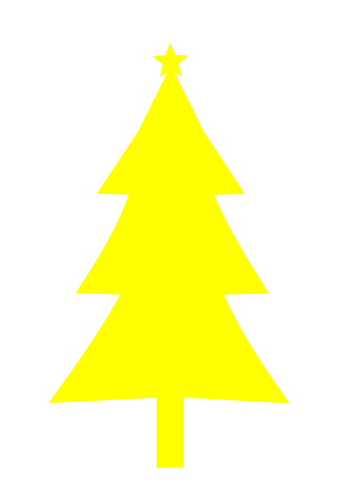 Christmas tree Silhouette clipart