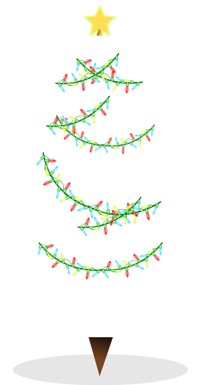 Christmas tree vector clipart