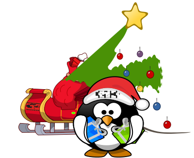 Christmas Tux on #35c3 clipart