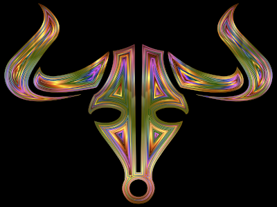 Chromatic Bull Icon clipart