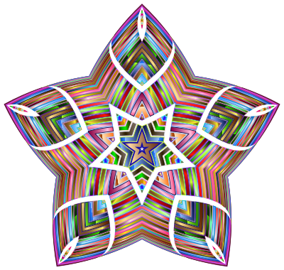 Chromatic Chubby Star 2 clipart