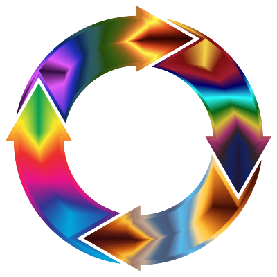 Chromatic Circular Arrows clipart