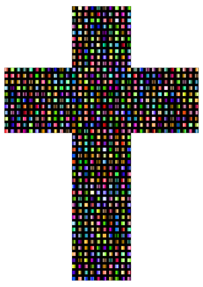 Chromatic Cross Squares clipart