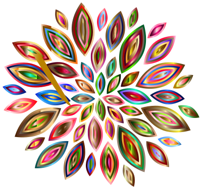 Chromatic Flower Petals 2 clipart
