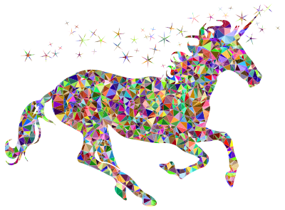 Chromatic Gem Magical Unicorn clipart
