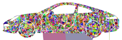 Chromatic Gem Porsche clipart