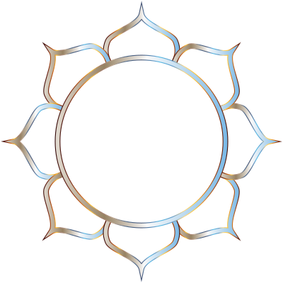 Chromatic Lotus Flower Line Art 2 No Background clipart