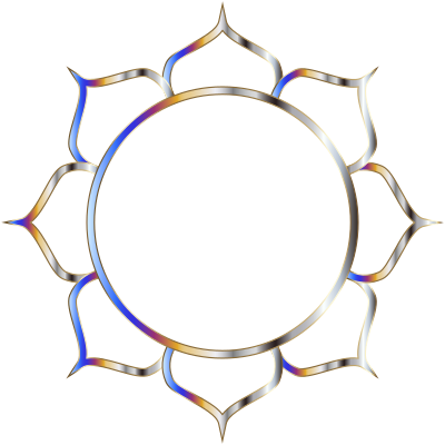 Chromatic Lotus Flower Line Art 3 No Background clipart