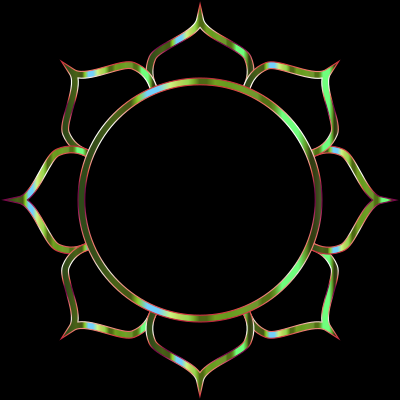 Chromatic Lotus Flower Line Art 8 clipart