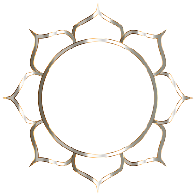 Chromatic Lotus Flower Line Art No Background clipart