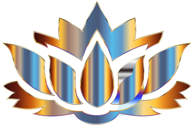 Chromatic Lotus Flower Silhouette No Background clipart