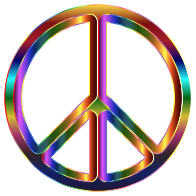Chromatic Peace Sign clipart