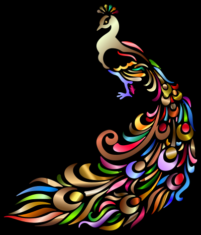 Chromatic Peacock clipart