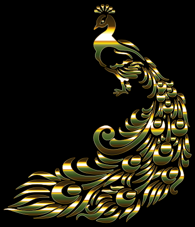 Chromatic Peacock 5 clipart