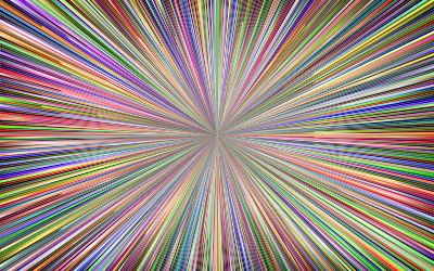 Chromatic Psychedelic Sunburst clipart