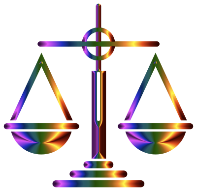 Chromatic Scales Of Justice Icon clipart