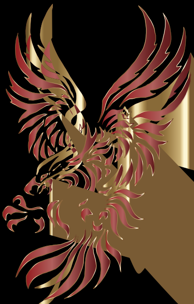 Chromatic Tribal Eagle 2 10 clipart