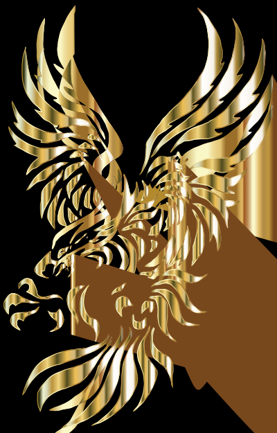 Chromatic Tribal Eagle 2 11 clipart