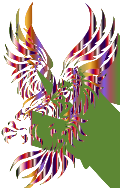 Chromatic Tribal Eagle 2 12 No Background clipart