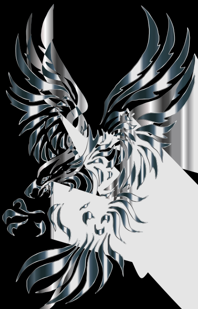 Chromatic Tribal Eagle 2 6 clipart
