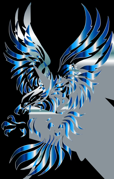 Chromatic Tribal Eagle 2 7 clipart