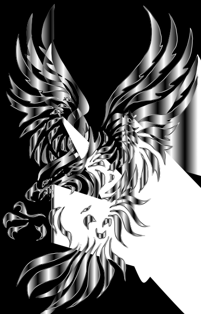 Chromatic Tribal Eagle 2 8 clipart