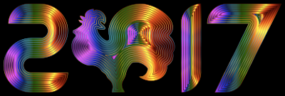Chromatic Year Of The Rooster clipart