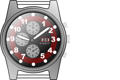 Chronograph watch clipart