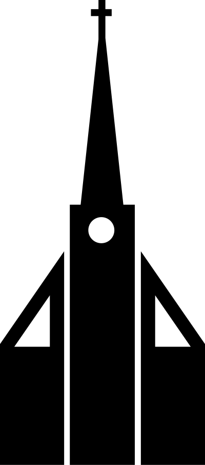 Church silhouette clipart