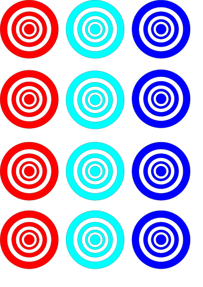 Ciculos colores clipart