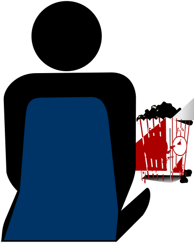 Cinema 2 Person with Popcorn clipart