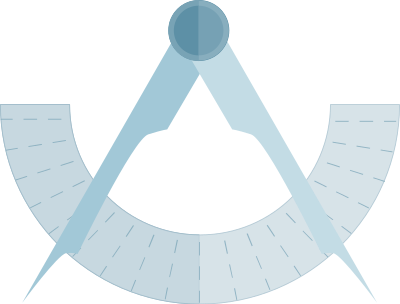 Circle and Ruler | Zirkel und Winkelmesser clipart