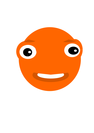 Circle character clipart