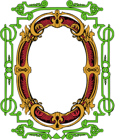 Circle Ornate Frame - Colour Remix clipart