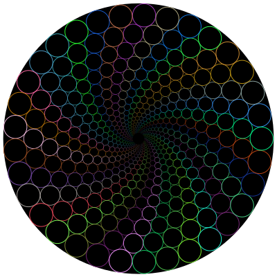 Circle Outlines Vortex Prismatic clipart