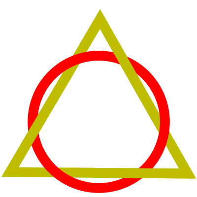 Circle & Triangle clipart