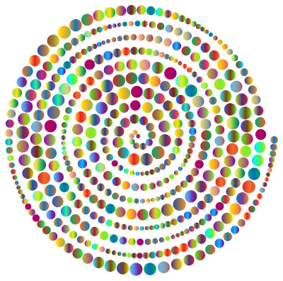 Circles Spiral Prismatic 3 No Background clipart