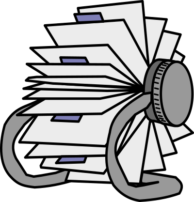 Circular Card File clipart