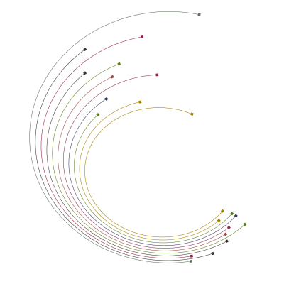 Circular lines art shape clipart