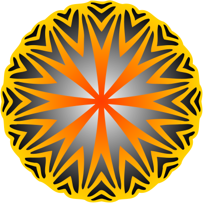 Circular ornament 32 (colour) clipart
