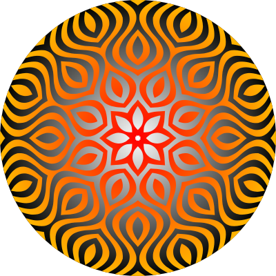Circular ornament 45 (colour) clipart