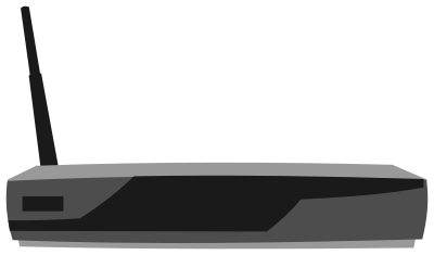 Cisco 851W Router clipart
