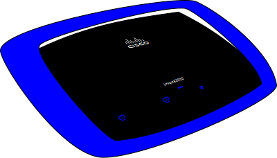 Cisco Linksys E3000 wireless router clipart