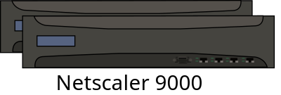 Citrix Netscaler 9000 pair clipart