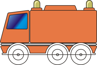 City ​​Cleaning Truck clipart