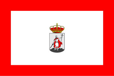 City flag of Gijon, Asturies, Spain clipart
