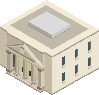 City Hall building only clipart